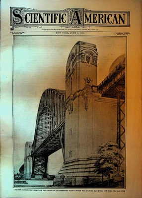 Scientific American June 8 1907 Hell Gate Bridge Newfoundland Mining - Image 1 of 3