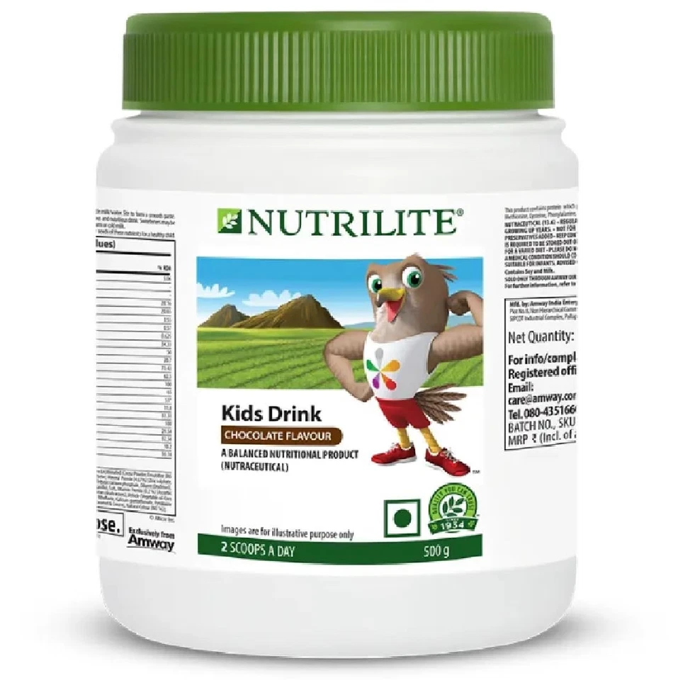 2 X 500 gm Amway Nutrilite Niños Bebe Sabor Chocolate - Y Colorido Cabello/Cabeza Foto 1 de 2