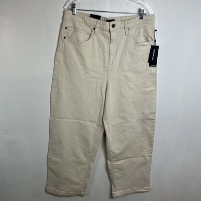 Pantalones para mujer Kennet Cole Barrell Leg tiro alto hasta el tobillo talla 14 Foto 1 de 4