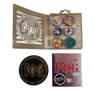 Vintage 90s Looney Tunes POG Micro Tournament Game Pack Set Milk Caps Complete - Picture 1 of 12