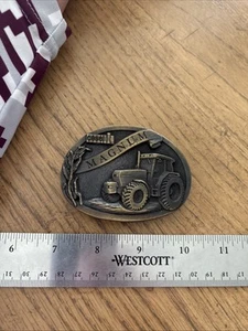 Case IH 1056XL Magnum Tractor 1991 Brass Belt Buckle Spec Cast CIH Logo Farm Ag - Picture 1 of 2