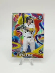 2025 Bowman Chrome Jacob Wilson RC Melt Mashers #MM-7 Athletics - Bild 1 von 2