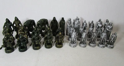 Lord Of The Rings Fellowship Of The Ring Chess Set Of 32 Pieces No Board LOTR - Image 1 of 4