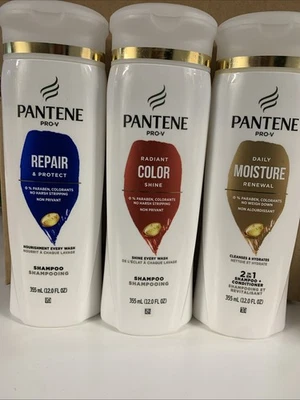 Lot Of 3 - Pantene Pro-V Shampoo Radiant Color Shine Repair And Daily Moisture - Image 1 of 4