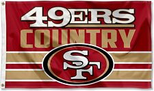 San Francisco 49ers 3x5 ft Flag Banner NFL Football Free Shipping