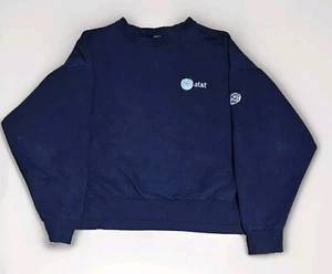 Vintage AT&T Navy Blue Sweatshirt Phone Company VF Imagewear Made In The USA - Picture 1 of 6