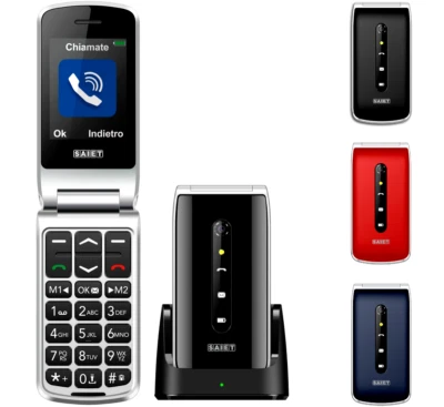 Telefono cellulare per ANZIANI a conchiglia dual sim gsm tasti grandi bluetooth - Immagine 1 di 4