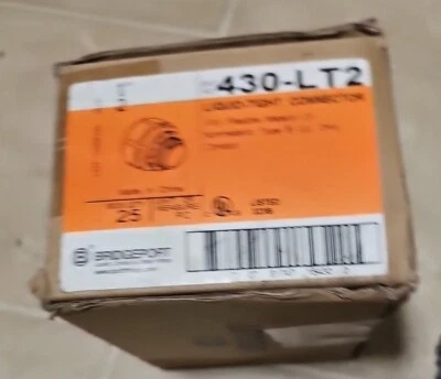 CONECTORES HERMÉTICOS A LÍQUIDOS BRIDGEPORT 430-LT2 1/2" (CAJA ABIERTA de 25) Foto 1 de 3