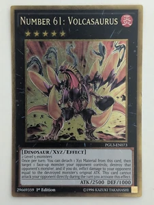 Yu-gi-oh! Numero 61 Volcasauro GOLD SUPER RARA - inglese - Foto 1 di 1