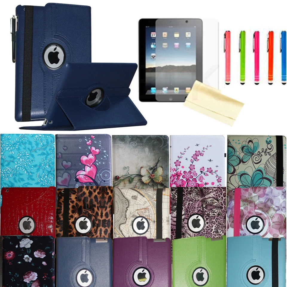 360 Rotating Smart Case Magnetic Cover Stand for Apple iPad 12.9 10.9 10.2 9.7 - Image 1 of 4