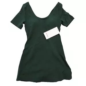 New Lululemon Size 6 Align Short Sleeve Dress 3" Liner Nulu LGYG Legacy Green - Picture 1 of 11