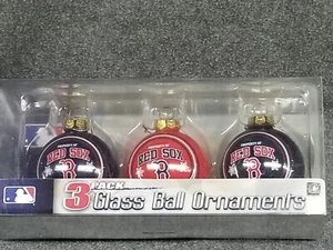 Boston Red Sox Team Logo 3 Zoll Ornament Ball Menge 3 - Bild 1 von 4