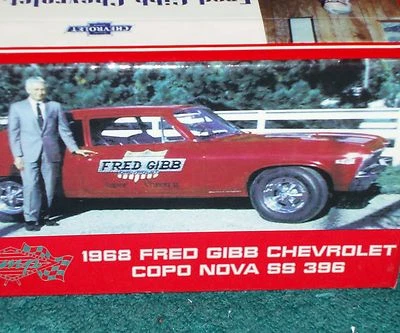 GMP/ACME 1968 CHEVY COPO NOVA FRED GIBB w DISPLAY BOX 1/43 VHTF - Image 1 of 4
