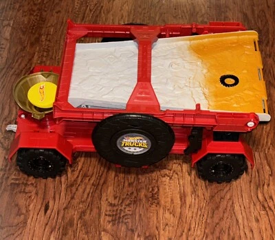 Hot Wheels Monster Trucks Playset, Down Hill Race & Go  No Cars Or Trucks READ - Image 1 of 4