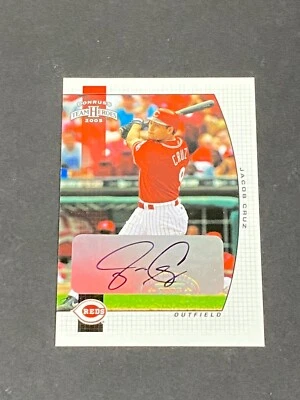 Jacob Cruz 2005 Donruss Team Heroes #90 Auto - Image 1 of 4