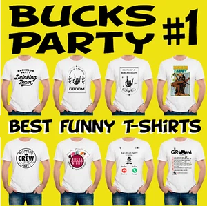 Funny Mens T-Shirts novelty Bucks Party t shirts t-shirt clothing Gift - White - Picture 1 of 18