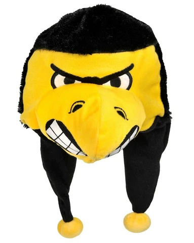 Iowa Hawkeyes NCAA Mascot Themed Dangle Hat Cover