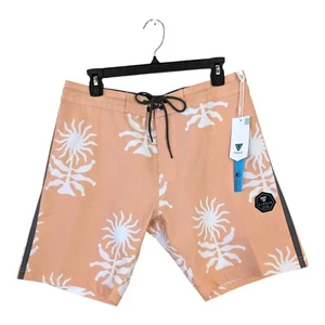 Vissla Mens 32 Guava Orange Swim Shorts Trunks Stretch Sundazer 17.5 Boardshorts - Picture 1 of 7