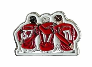 GARNACHO HOJLUND MAINOO ENAMEL PIN BADGE MAN UTD THE FUTURE FOOTBALL - Picture 1 of 2