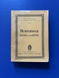 Humperdinck - Hansel und Gretel - Eulenburg Miniature Study Score PB - Picture 1 of 10