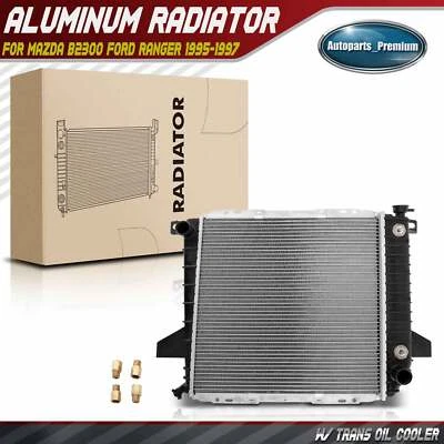 Radiador para Mazda B2300 Ford Ranger 1995-1997 L4 2.3L Auto Trans com refrigerador de óleo - Imagem 1 de 4