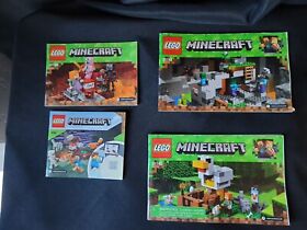 Lego Minecraft #21139, #21162, #21141, #21140, #21123 and #21135 #5, NO BRICKS