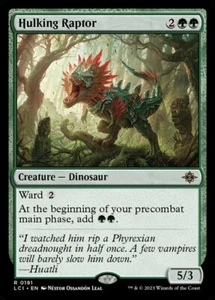 MTG Magic the Gathering Hulking Raptor (191/491) The Lost Caverns of Ixalan LP - Picture 1 of 1