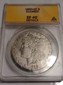 1890 CC Morgan Silver Dollar ANACS EF 40 DETAILS - Picture 1 of 7