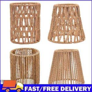 Paper Rope Lamp Shade Woven Hanging Lamp Shade Creative for Table Floor Lamp - Picture 1 of 24