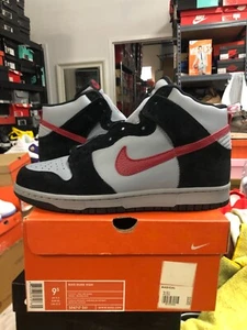 DS Nike Dunk High Stealth Grey Medium Red sb pro supreme Vintage 2004 size 9.5 - Picture 1 of 11
