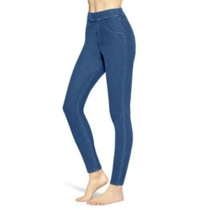 Utopia By Hue Women's Mid-Rise Stretch Slim Fit Pull On Denim Leggings XXL 2XL - Picture 1 of 5