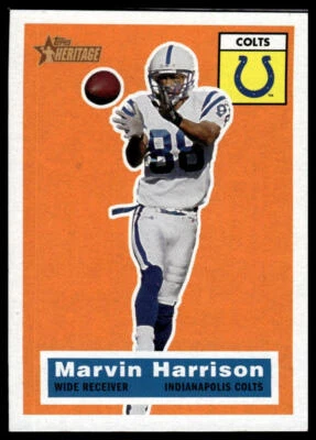2001 Topps Heritage #64 Marvin Harrison - Image 1 of 2