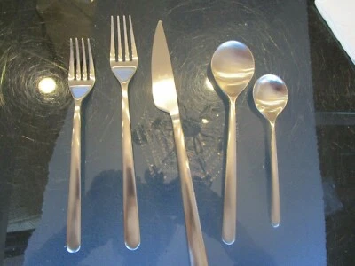 4 Pottery Barn Dolce Vita Flatware 5 piece place settings 20 pcs tumbled  New  - Image 1 of 3
