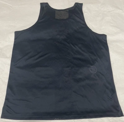 Camiseta sin mangas SKINS Activewear para hombre azul marino muestra mediana NUEVA SIN ETIQUETAS Foto 1 de 4