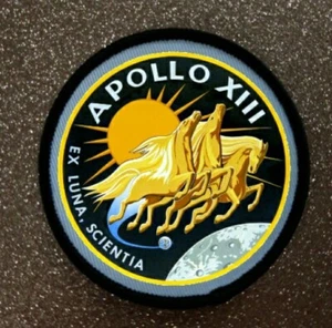 7" Large Apollo 13 NASA Moon Mission Sublimation Iron or Sew on Patch Badge - Picture 1 of 1
