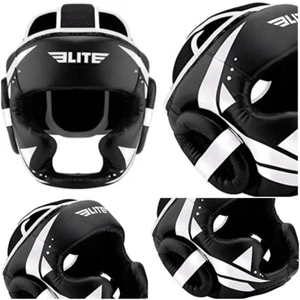 Black Head Gear Training Fight Protect Guard Helmet Boxing Headgear Sparring - Picture 1 of 5