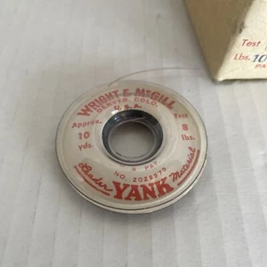 VINTAGE WRIGHT & MCGILL LEADER YANK 10YARDS 8LBS FISHING LINE-OLD NEW STOCK!! - Picture 1 of 6
