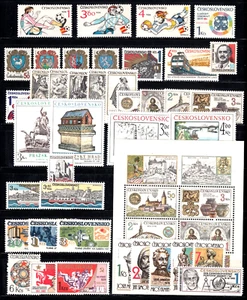 CHECOSLOVAQUIA Sc#2393/2442, 1982 Colección: 40 Estampillas y 1 Hoja Como Nueva En Excelente Condición - Imagen 1 de 2