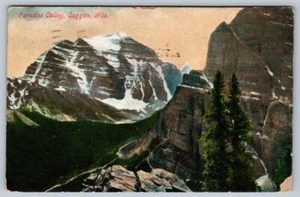 Paradise Valley, Laggan Alberta Canada, Antique 1909 Postcard - Picture 1 of 2