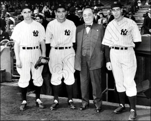Joe Dimaggio Lazzeri Crosetti Rupert Photo 8X10 New York Yankees 1937 - Picture 1 of 2
