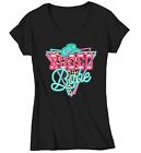 Women's V-Neck Rodeo Babe Shirt Neon Lights TShirt Cowgirl Leopard Animal Print 