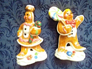 FIESTAS DE NAVIDAD PAN DE JENGIBRE SAL Y PIMIENTA FITZ & FLOYD CANDY LANE ~ USADO EN EXCELENTE ESTADO - Imagen 1 de 5