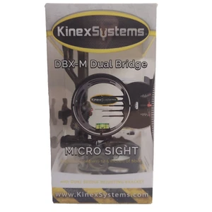Kinex Systems Compound Bow Sight DBX-M Dual Bridge 5 Pin 0.19 Micro Sight Right - Picture 1 of 8