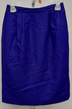 Sasson Purple Wool Pencil Business Skirt Polyester Lined Womens Size 6