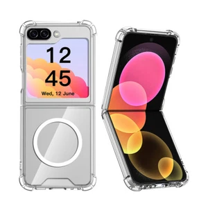 Clear MagSafe Magnetic Shockproof Case Cover Samsung Galaxy Z Flip6 5G (2024) - Picture 1 of 12