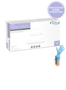 Einmalhandschuhe/ Handschuhe_MaiMed-hybrid PF_blau_Vinyl/-Nitril_(S-XL) - Bild 1 von 3