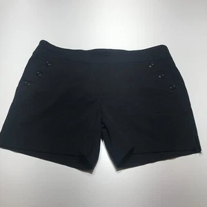 Counterparts Shorts Womens Size XL Black Sailor Nautical Mid Rise Midi Pull On - Picture 1 of 13
