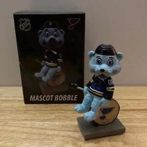 NHL St. Louis Blues Louie Mascot Bobblehead - Louie On Drum (4 inches) - Picture 1 of 10