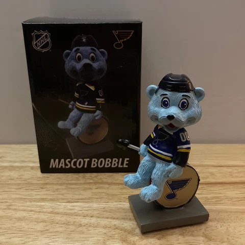NHL St. Louis Blues Louie Mascot Bobblehead - Louie On Drum (4 inches) Cover