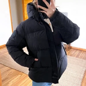 Save the Duck Plumtech Calvin Vegan Black Hooded Outdoor Winter Puffer Coat XL - Picture 1 of 15